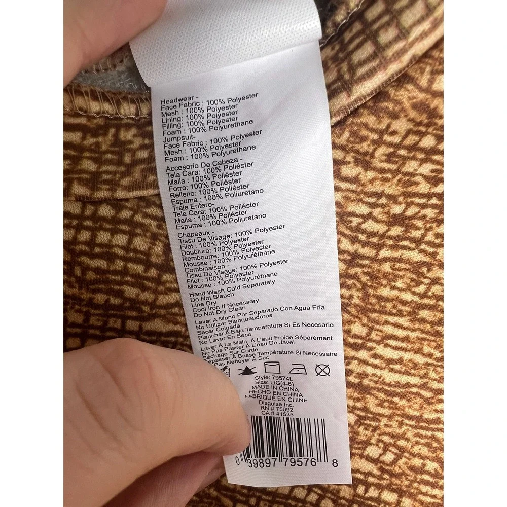 Disney Oogie Boogie Costume Kids L 4-6 Nightmare Before Christmas 79574L - Picture 3 of 7